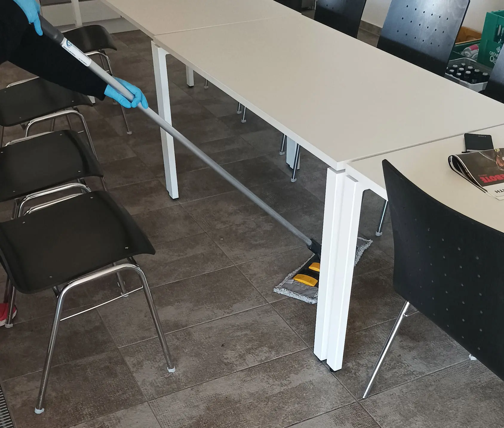 Gereinigter Boden nach der Unterhaltsreinigung in Hörstel